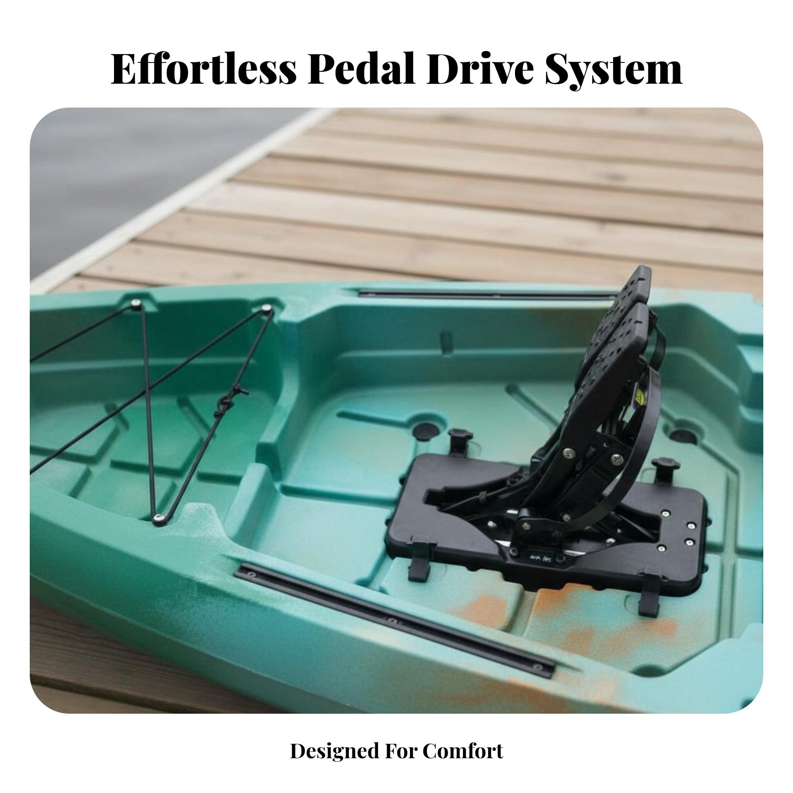 Pedal Drive Fishing Boat Folda - Fishing Kayak Sit On Top ulasan dan harga